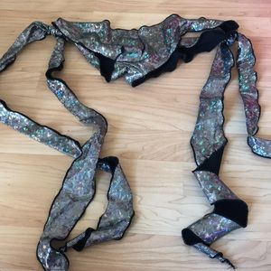 Side tie adjustable iheartrave sparkle bottoms